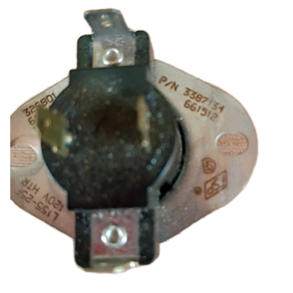 Whirlpool Dryer Thermostat L155 3387134 Fits Roper Kenmore Replacement Part OEM