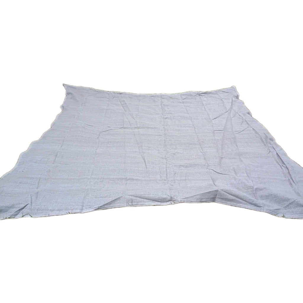 Vigoro 12 ft x 12 ft Grey Square Shade Sail Canopy Fabric Used Great Shape 002