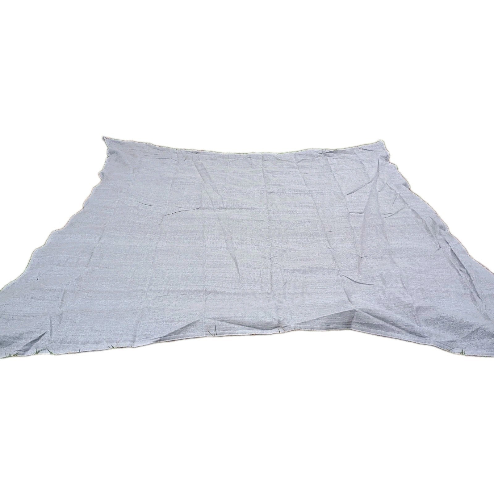 Vigoro 12 ft x 12 ft Grey Square Shade Sail Canopy Fabric Used Great Shape 002