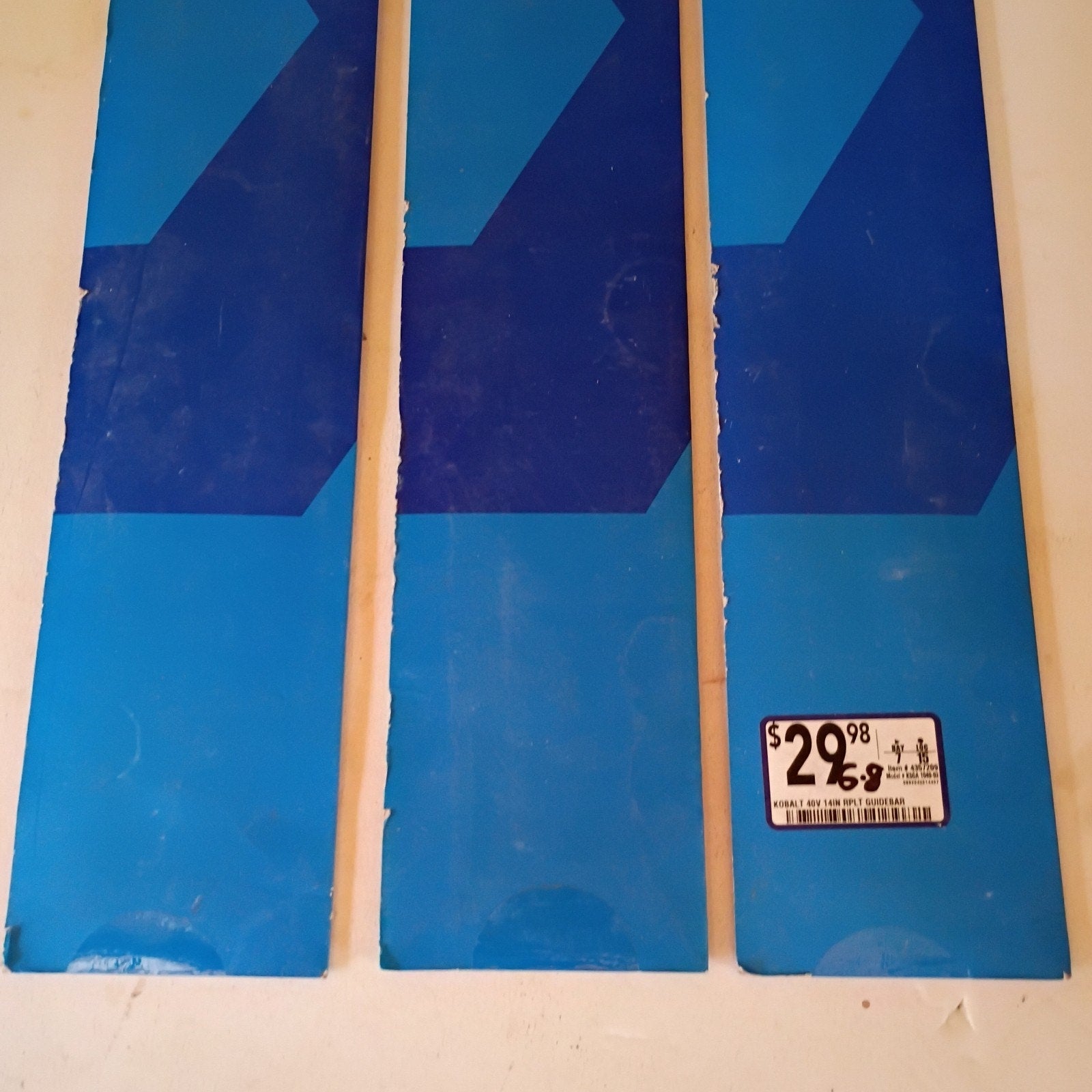 Kobalt 14" Replacement Chainsaw Bar 40V Max Pack of 3, Model 4357209 NEW
