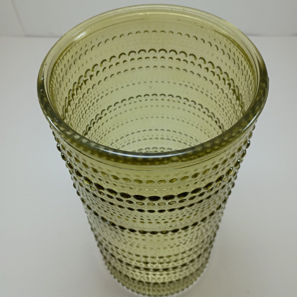 Green Large Flower Vase Clear Green Glass