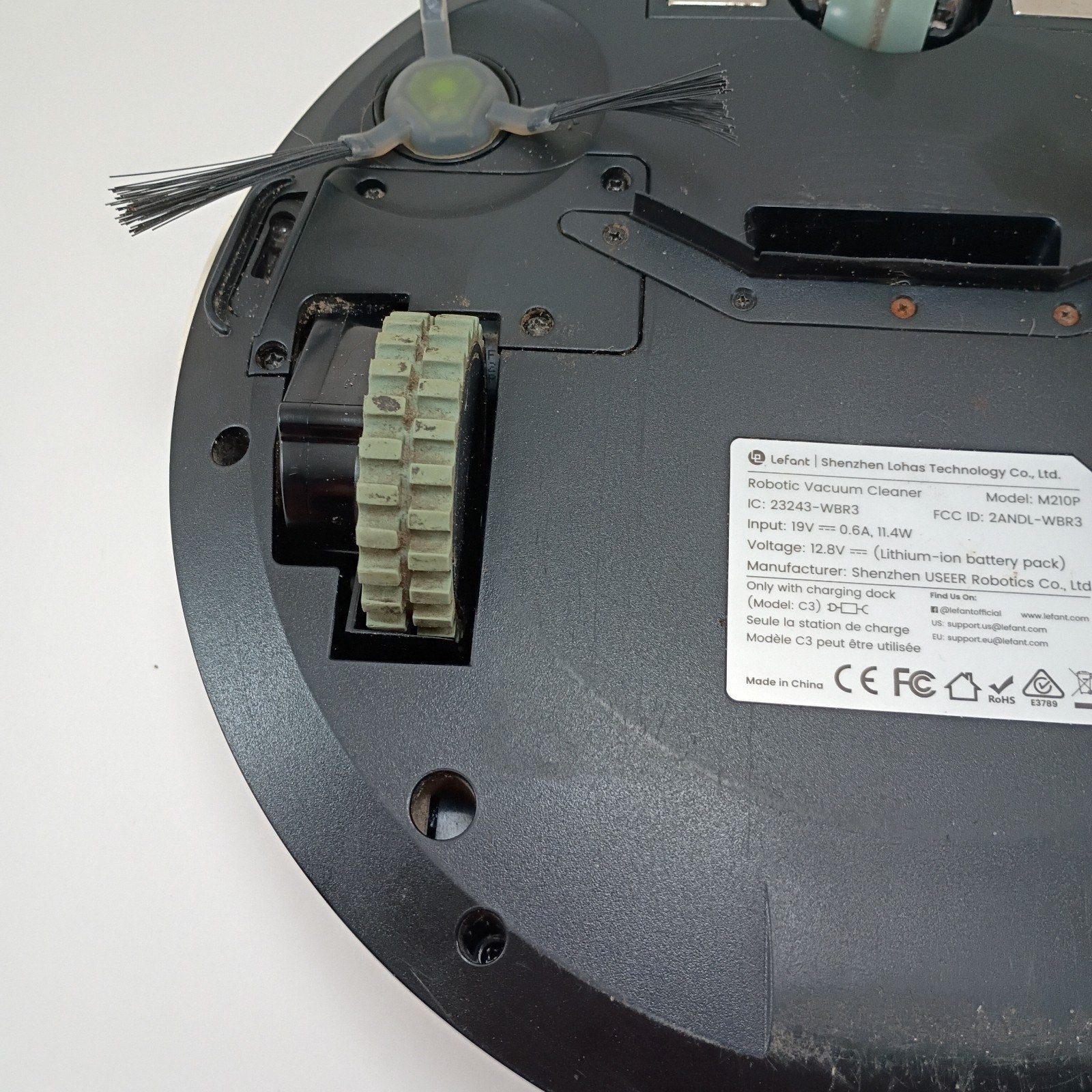 Lefant M210 Pro Robot Vacuum – white Used For Parts