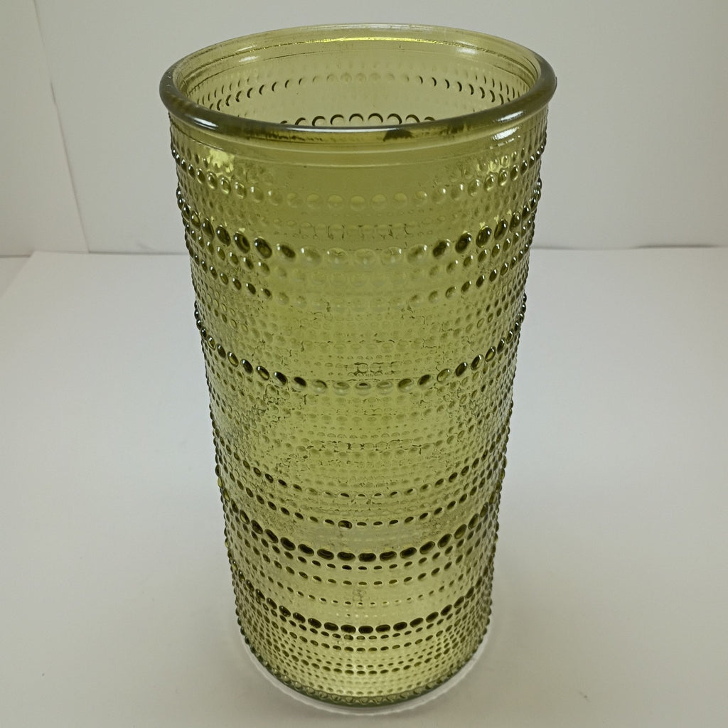 Green Large Flower Vase Clear Green Glass