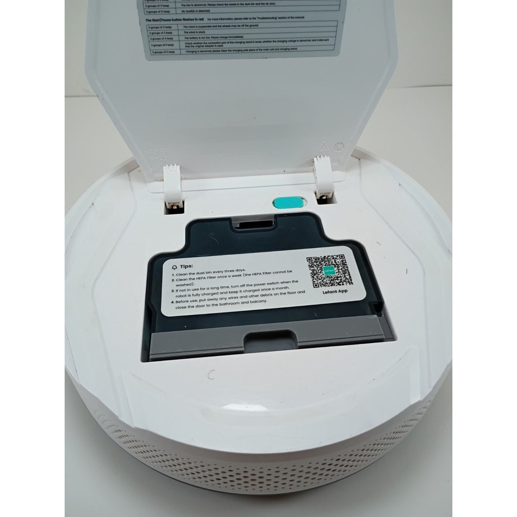 Lefant M210 Pro Robot Vacuum – white Used For Parts