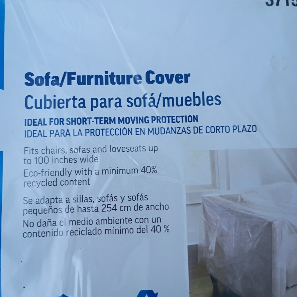 Project Source Sofa/Furniture Cover – 134" x 42" Protective Plastic Cover