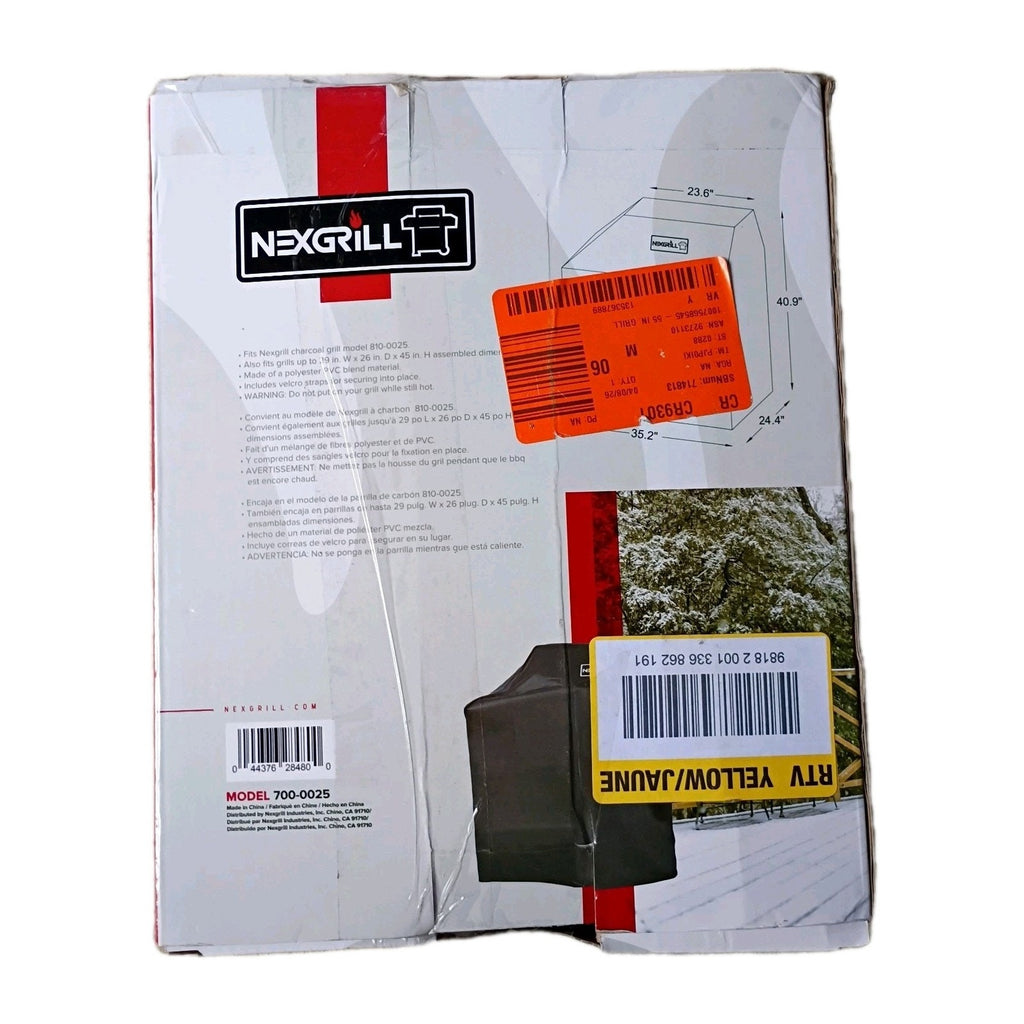 Nexgrill 29" Charcoal Grill Cover 7000025 Polyester Weather Resistant Large New