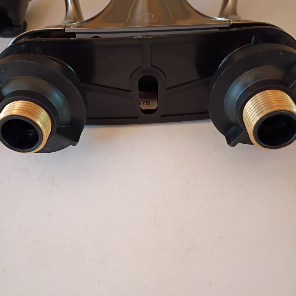 Project Source Dover Centerset Bath Faucet Brushed Nickel #1233228