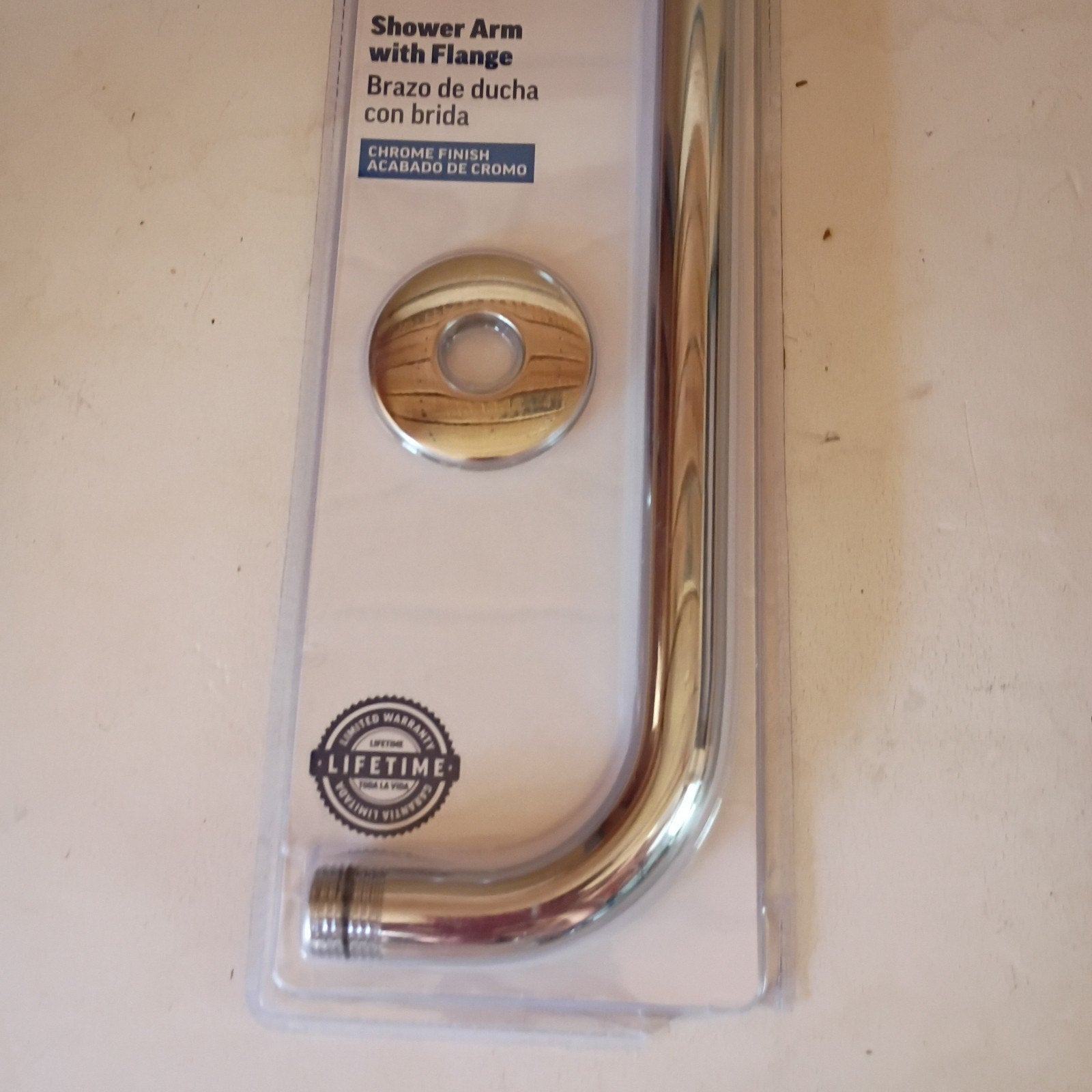 Project Source Chrome 14-in Universal Shower Arm and Flange