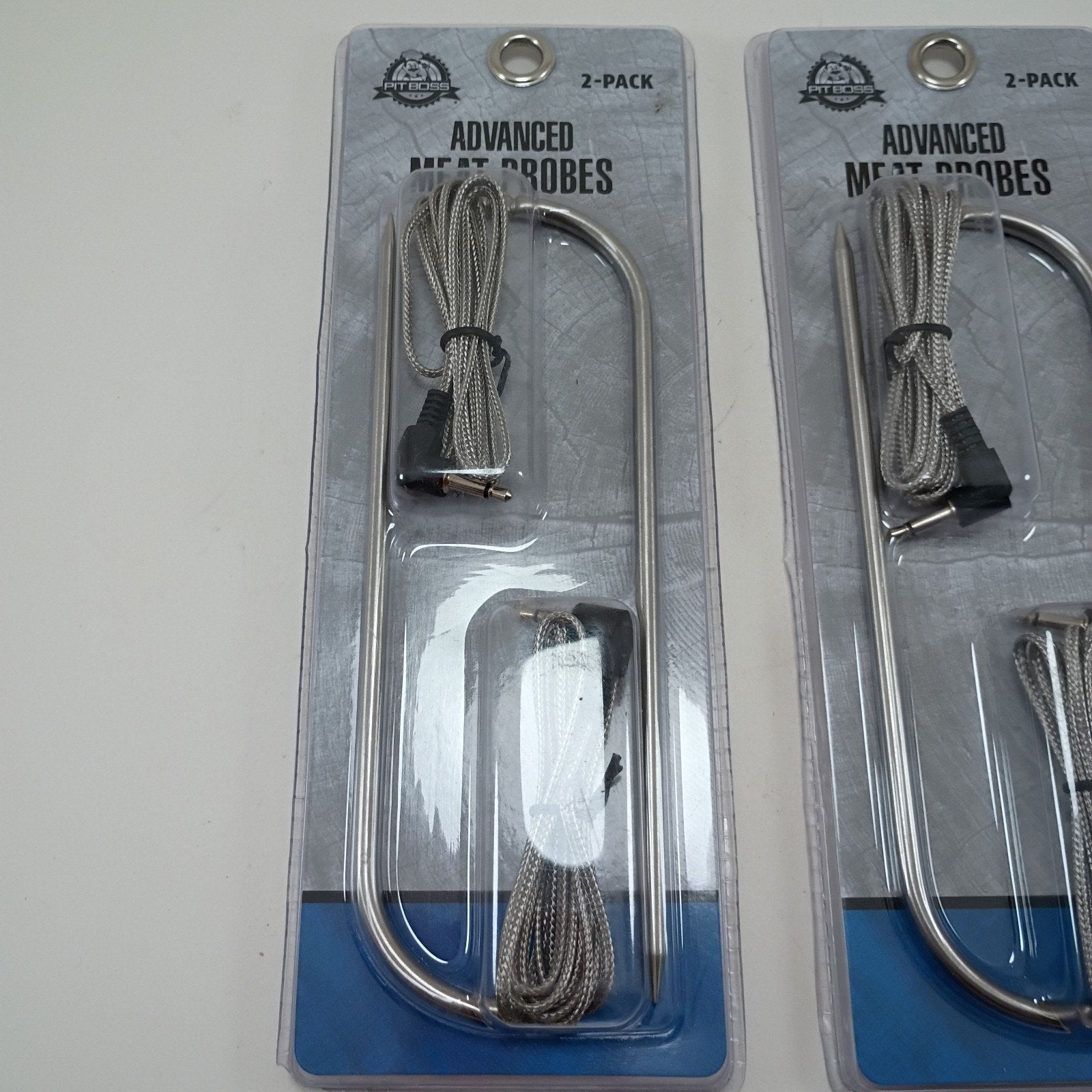 2 Pit Boss Smoker 2 Pack Advanced Meat Temperature Probes Woven Wire 67297 NEW