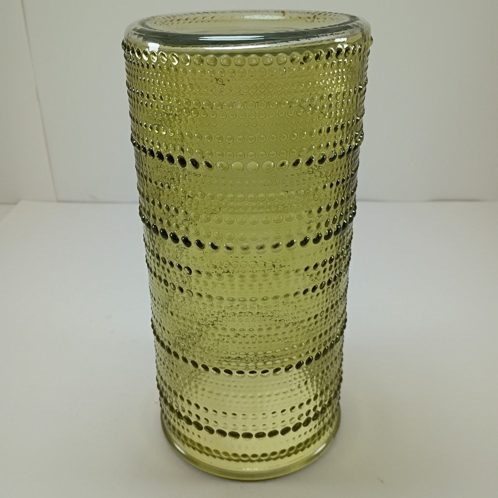 Green Large Flower Vase Clear Green Glass