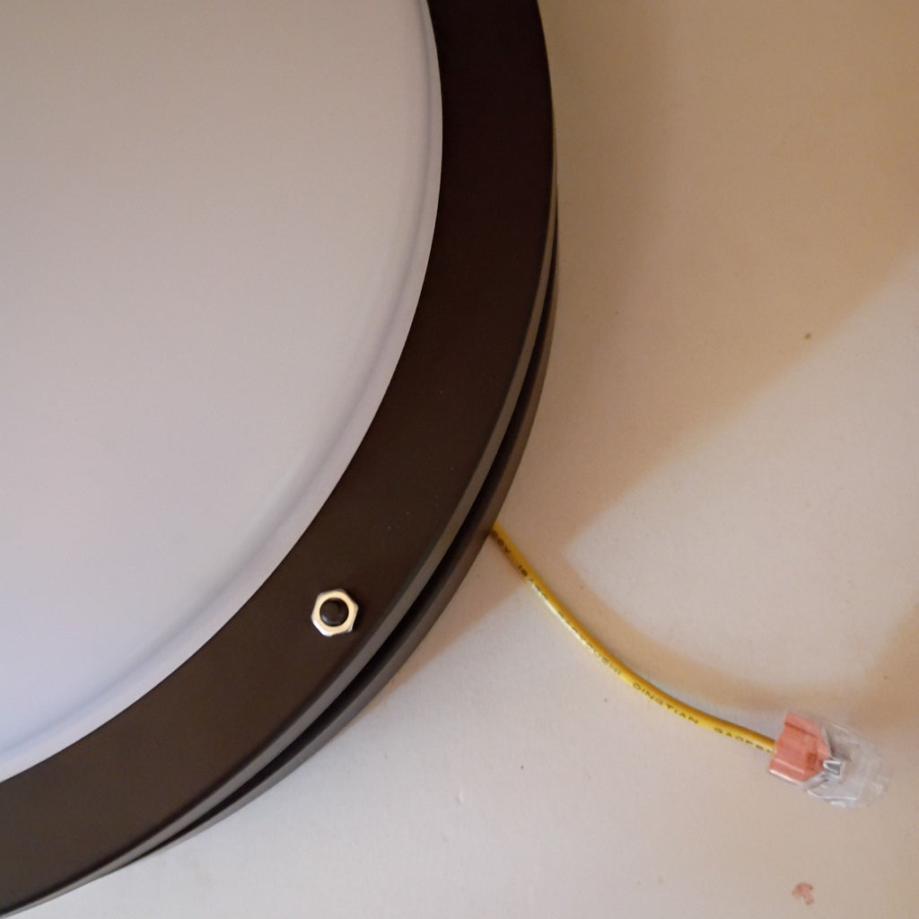 Project Source 11 In Led Round Bronze Finish White Globe