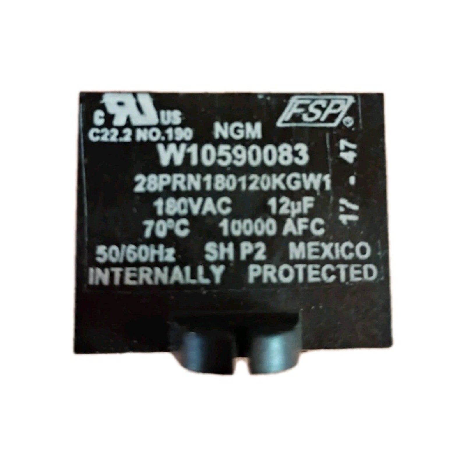 W10590083 Genuine Whirlpool Refrigerator RUN CAPACITOR
