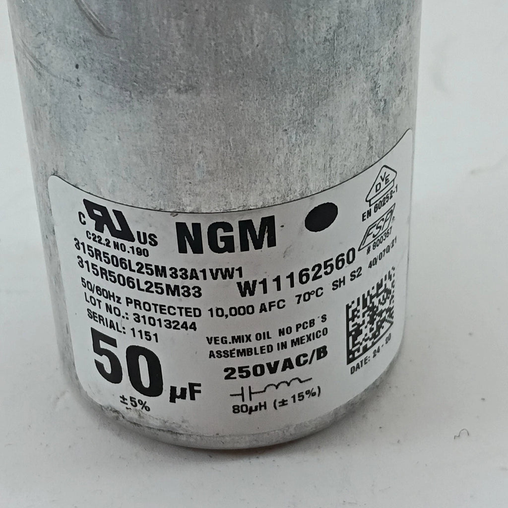 Genuine OEM Whirlpool Washing Machine Capacitor Part W22162560 Motor Start