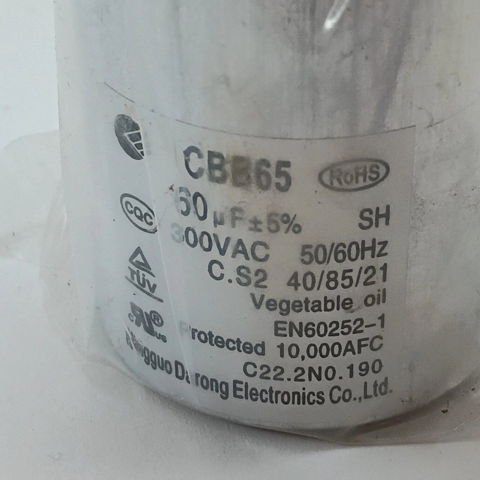 Midea Criterion Washer Machine Capacitor Part 17438000000148<wbr/>, CBB65 Tested