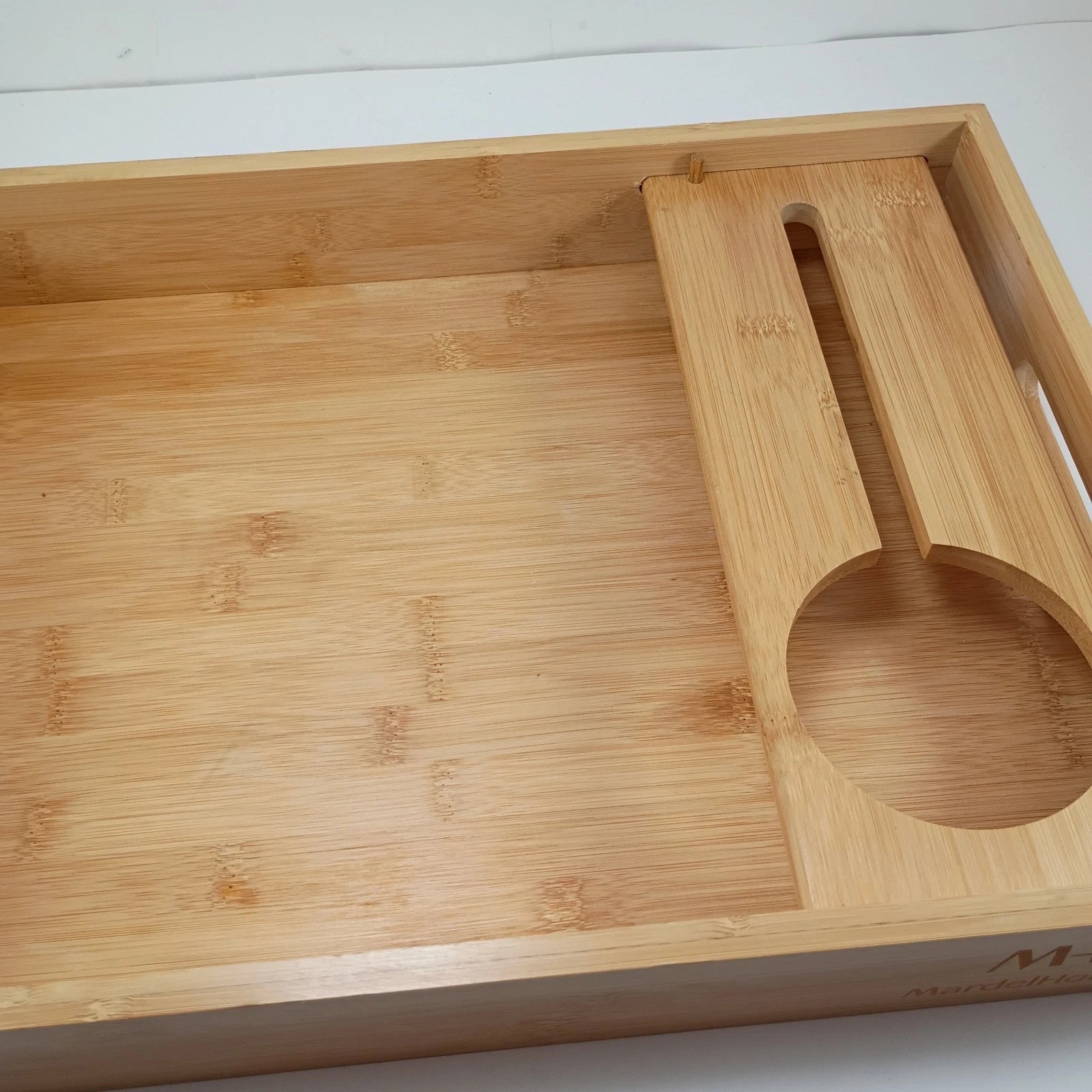 Mardelhome Bamboo Serving Tray 12 x 16 Rectangular Bed Breakfast Food Platter