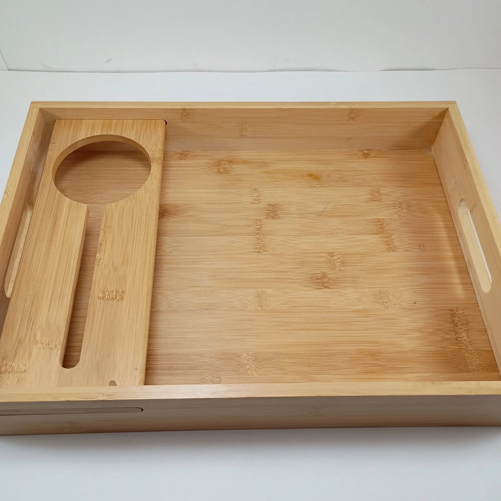 Mardelhome Bamboo Serving Tray 12 x 16 Rectangular Bed Breakfast Food Platter