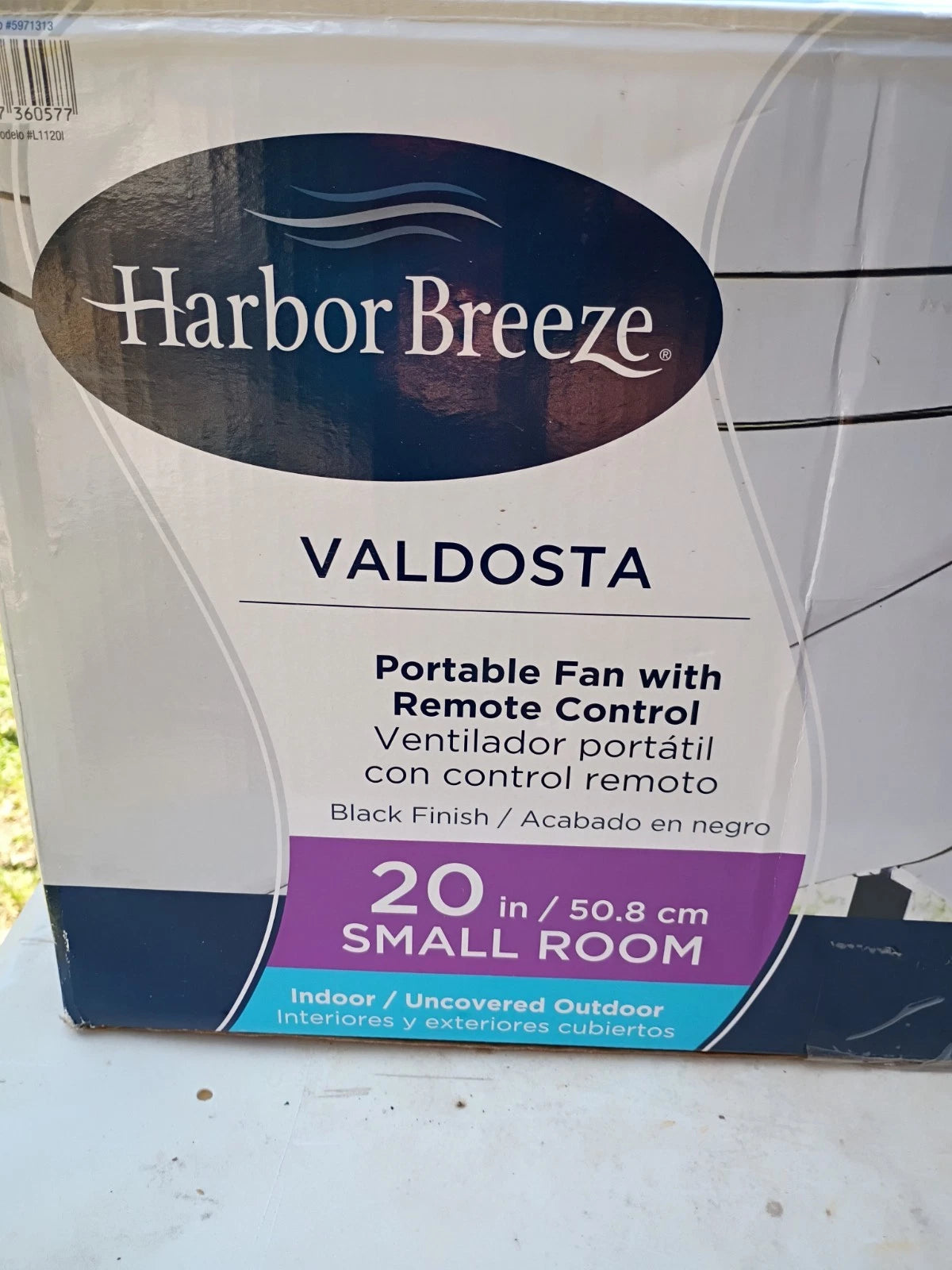 Harbor Breeze Valdosta 20-in BLACK Indoor/Outdoor Cage Ceiling Fan (3-Blade)
